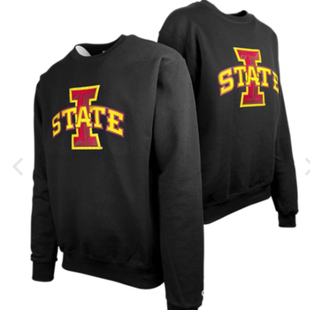 Iowa State Sweatshirt size M black with 3-D embroidery